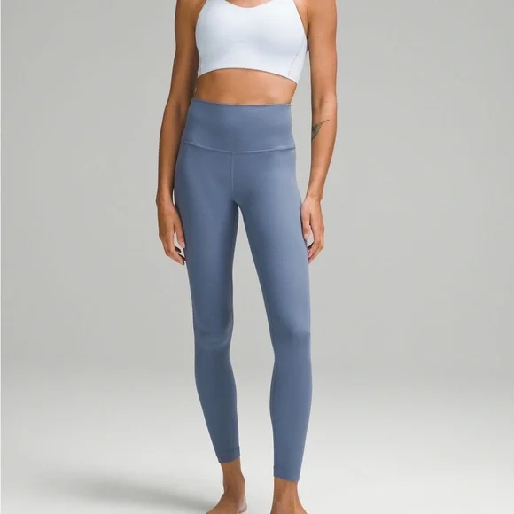 Lululemon Align Ribbed High-Rise Leggings Size 8 Blue - Picture 2 of 9